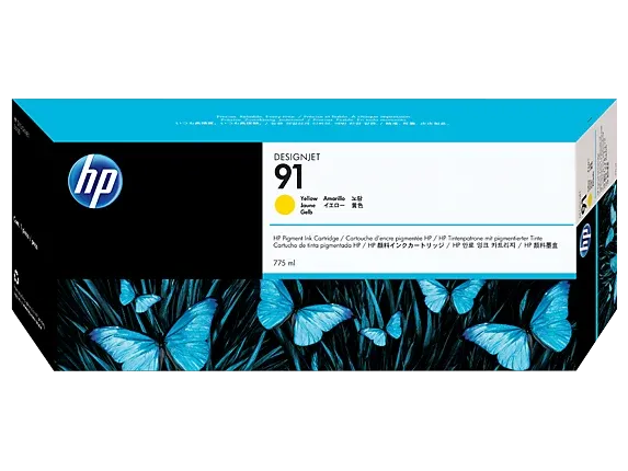 Genuine Malaysia HP Warranty - HP 91 Light Cyan 775 ml Ink Cartridge