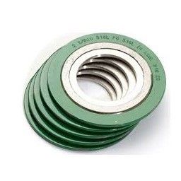 SPIRAL WOUND GASKET, CS OUTER RING, SS316L WINDING GRAPHITE FILLER, SS316L INNER RING, ASME B16.20, 4.5MM THK - 1" 300/600# [10s]
