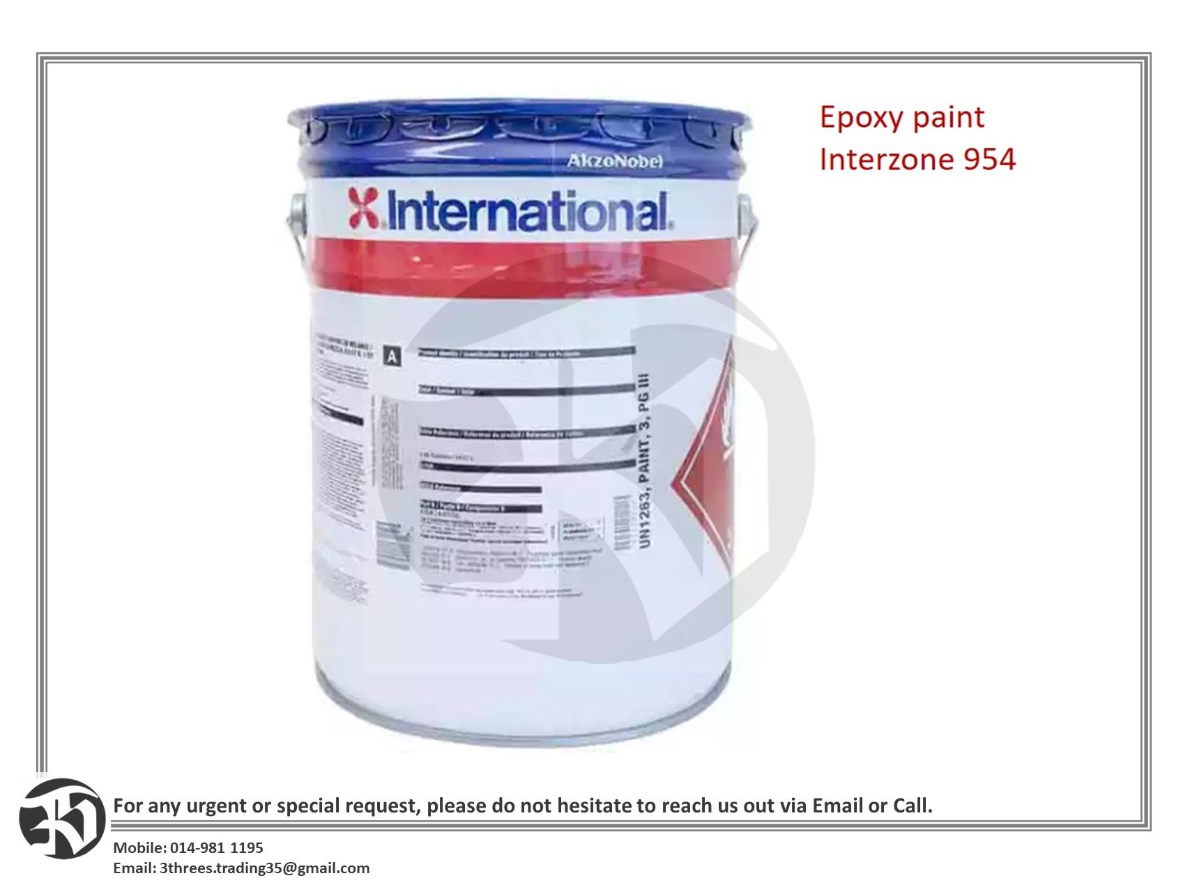 Epoxy paint Interzone 954