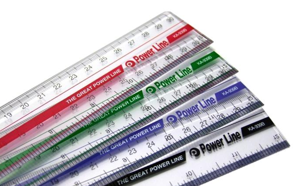 KA939B Powerline Acrylic Ruler 30cm