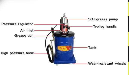 NIKKO / TAKAFUJI RH5451-G / RH-5451G / FF-09-40L 40L/45L High Pressure Air Grease Pump Injector