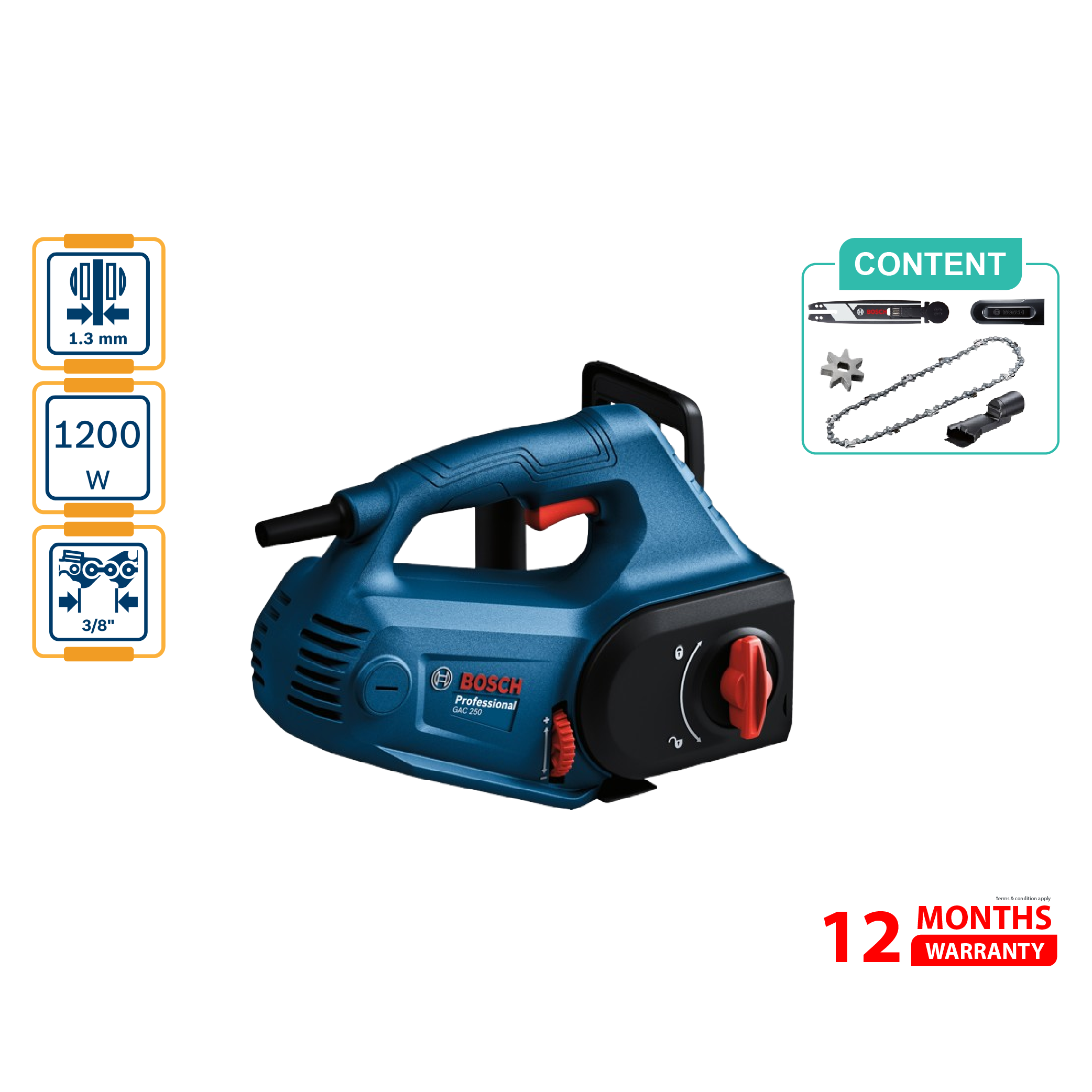 BOSCH GAC 250 AAC Block Cutter - 06012B60L0