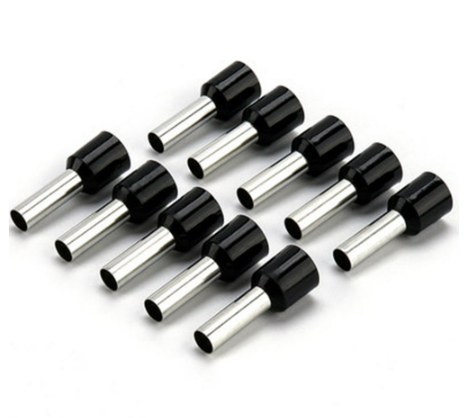 100Pcs Electric Wire16AWG Conector Crimp Connectors Wire Ferrule Terminal Connector Cable Terminals End Crimps Insulated Assortment 1.5mm, BLACK
