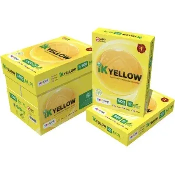 IK Yellow A4 70gsm Copier Paper White / Per Carton