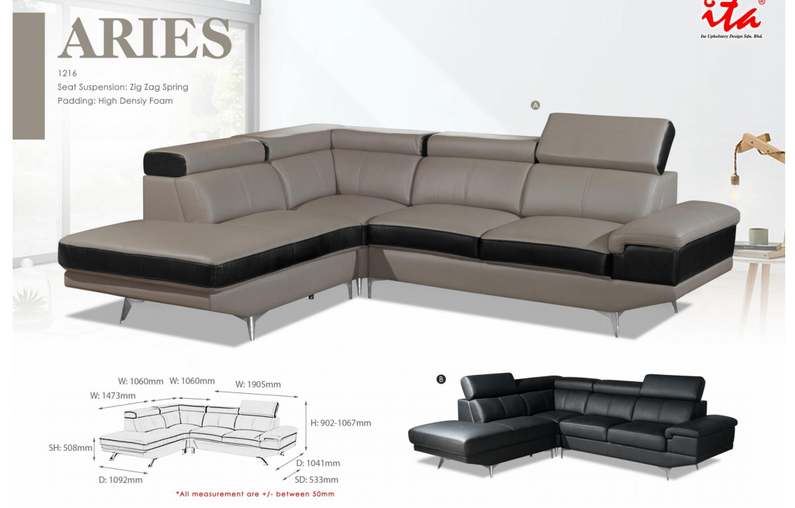 ITA OFFICE SOFA SET - ARIES 1216