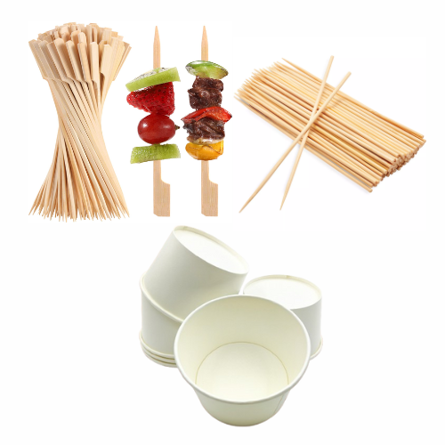 OEM Disposable Catering Supplies (Disposable Paper Bowl/Satay Stick/Fruit BBQ Stick)