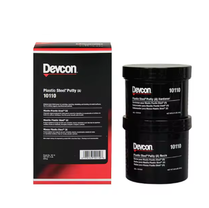 DEVCON 10110 Plastic Steel Putty (A) 1 lb. Kit Metal Filled Epoxy Putty