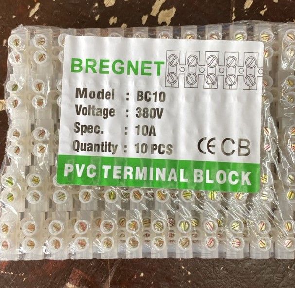 10A PVC WIRE CABLE CONNECTOR TERMINAL BLOCK 12 WAY (10pcs / Pack)