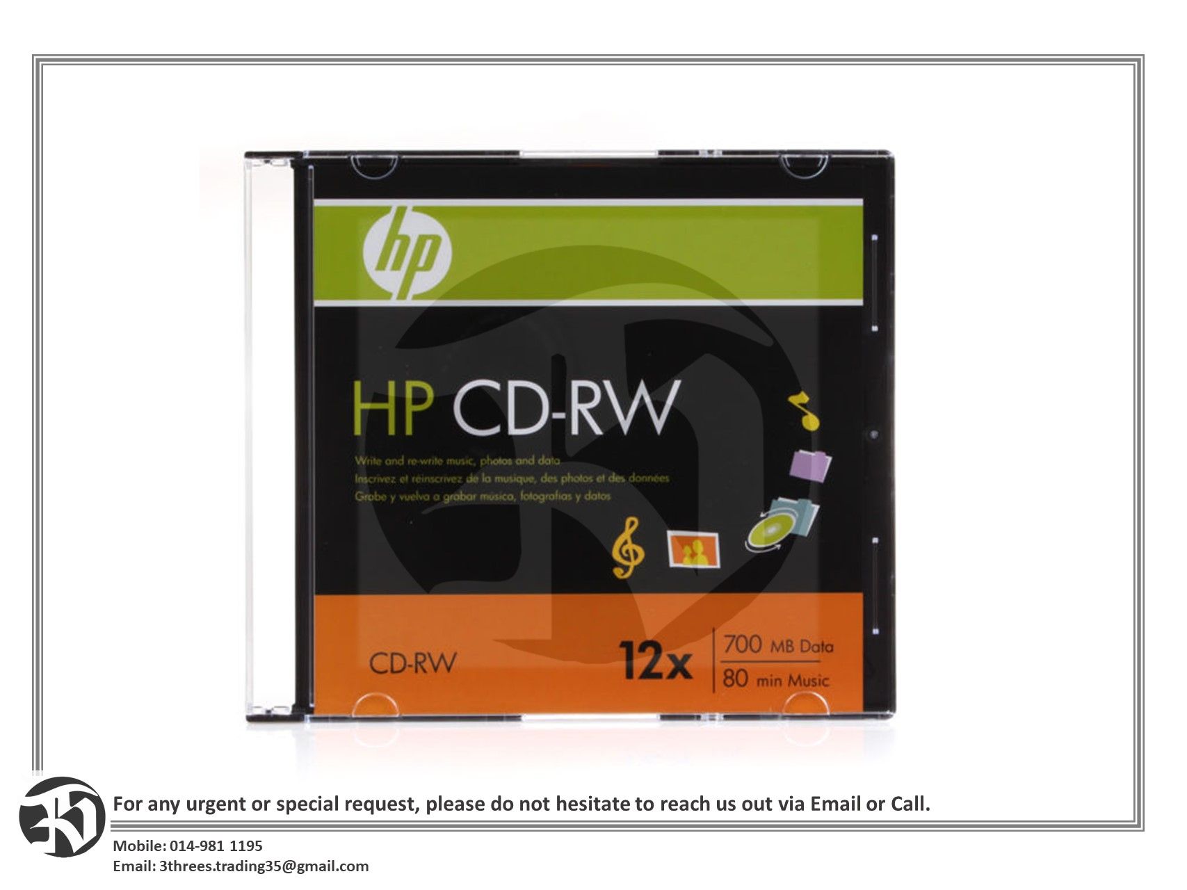 HP CD-RW SLIM CASE