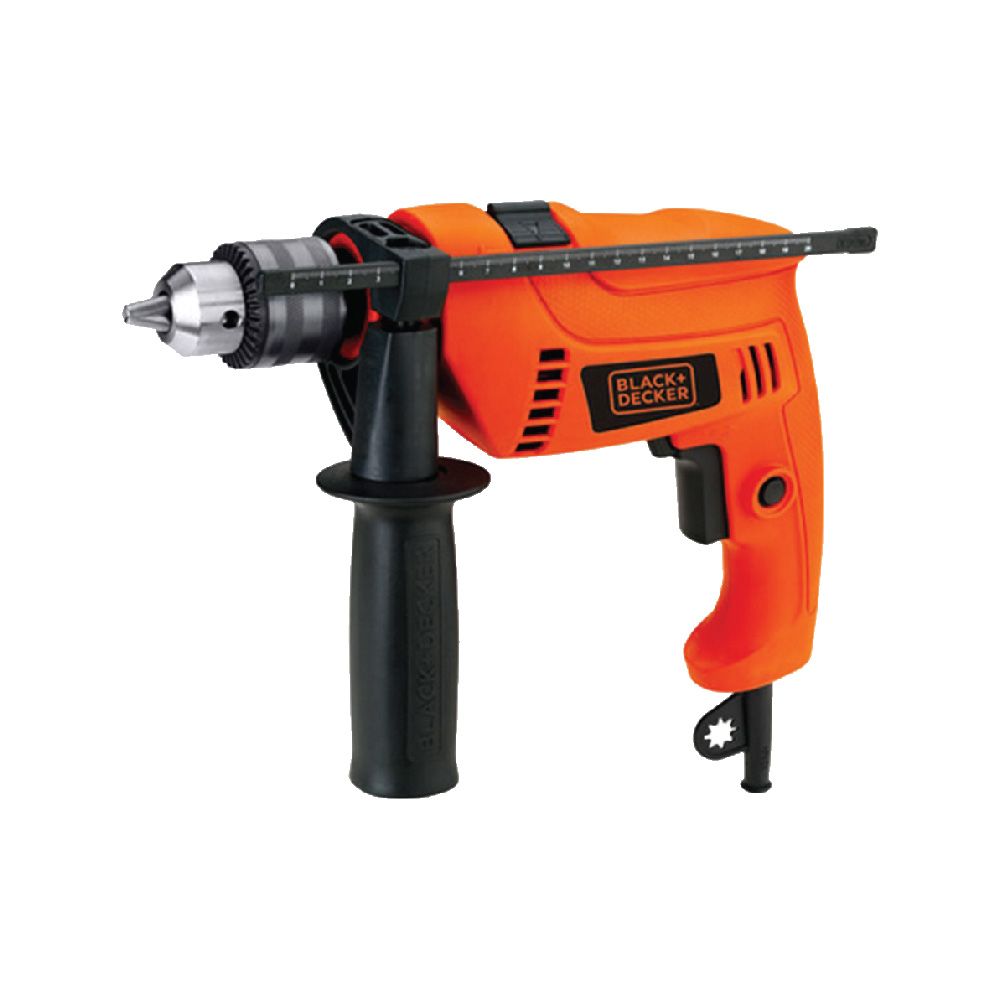 Black & Decker 550W 13mm Hammer Drill with Kitbox & Accessories