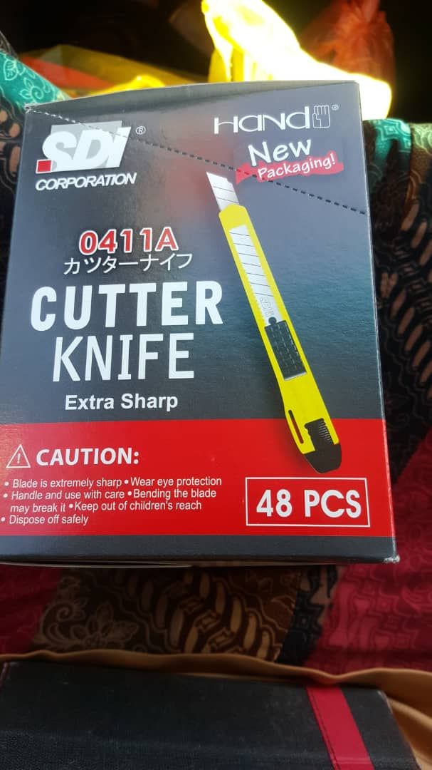 SDI PENCIL KNIFE SILVER 12PCS/BOX