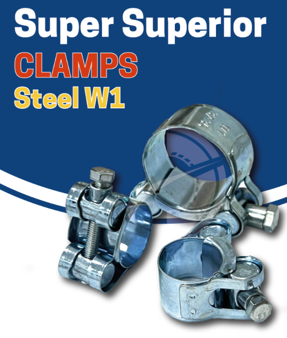 Super Superior Clamp Heavy Duty Hose Clamp Hose Clip Steel W1