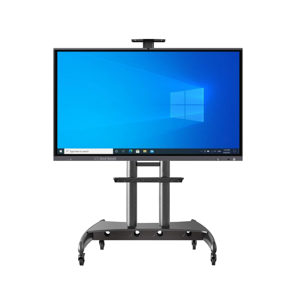 JOI Smartboard 75" SK-IW75C (i7-11390H/8GB+256GB/Window 11 Pro Standard) c/w NB North Bayou TV Cart Heavy Duty
