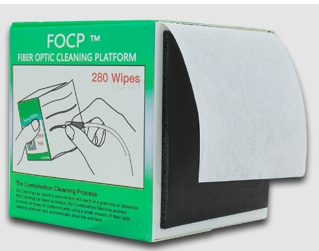 FOCP AUA-Y1 FIBER END CLEANING PAPER FIBER WIPING ALCOHOL PAPER 280 PIECE/BAG CT201