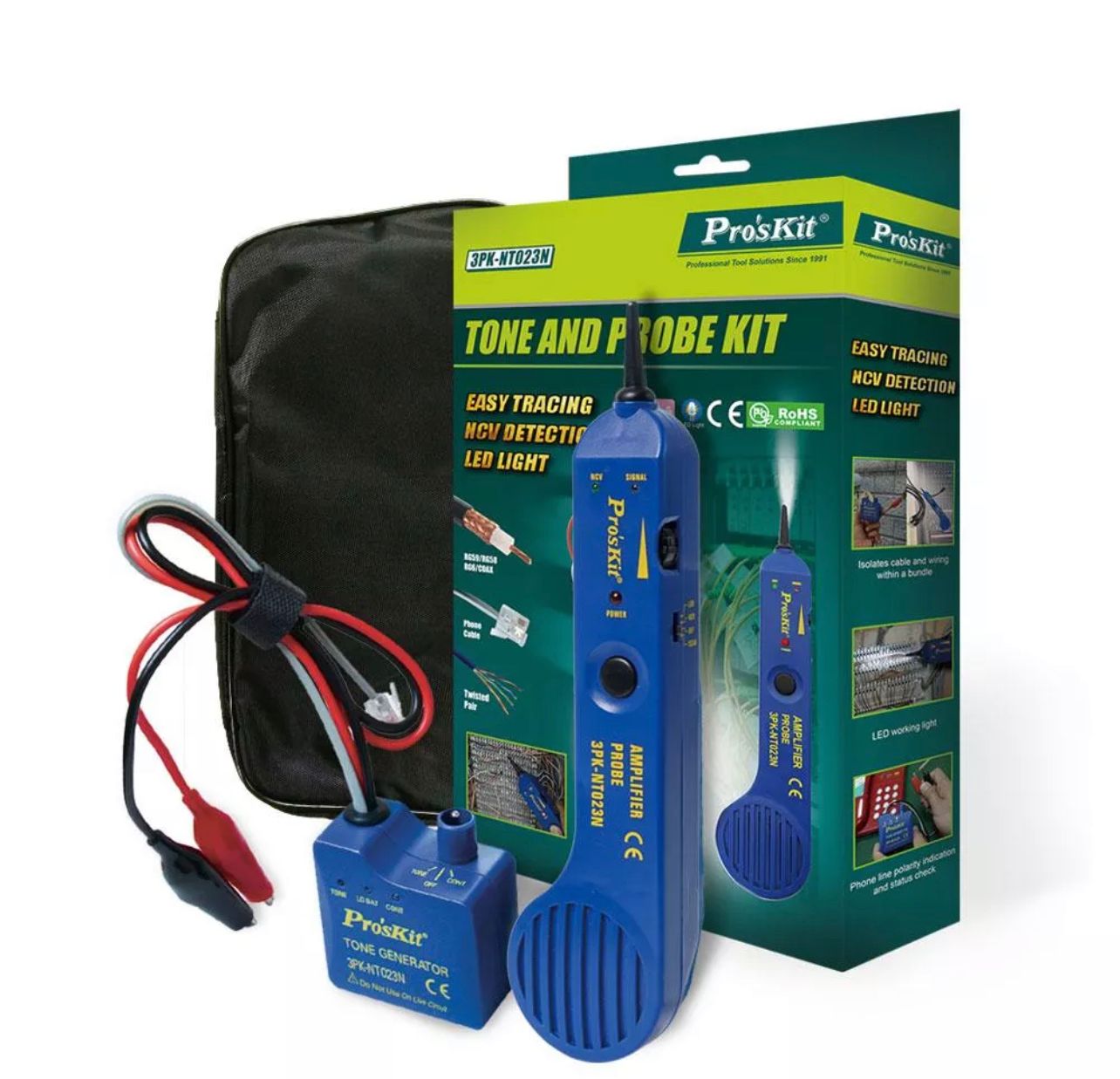 PROSKIT 3PKNT023N TONE AND PROBE KIT