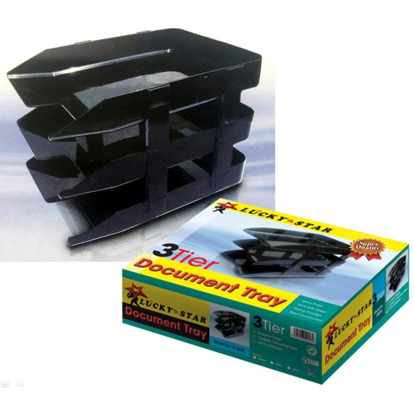 Lucky Star 3 Layer Plastic Tray