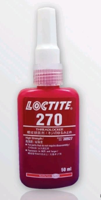 Loctite No. 270 ,271, 272, 277 & 290 Threadlocker 50ml Loctite(Henkel) No. 270 ,271, 272, 277 & 290 Threadlocker 50ml Free Delivery