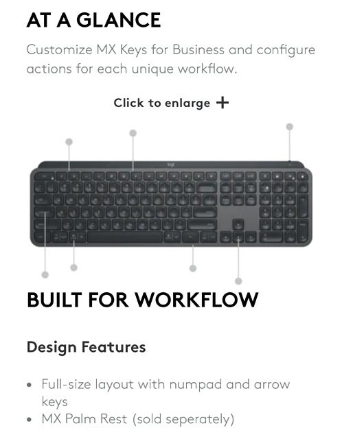 Logitech MX Mechanical Wireless Keyboard