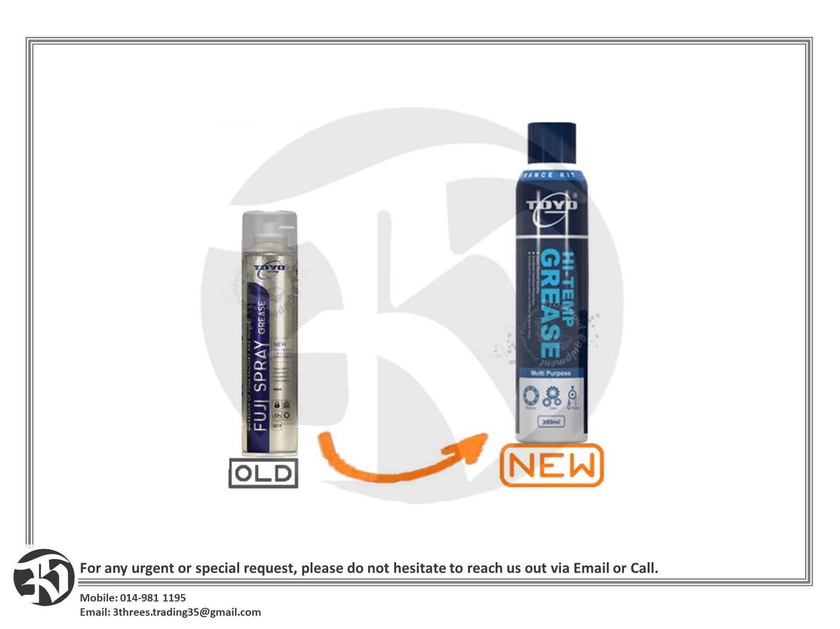 Toyo Fuji Lubricating Spray Grease