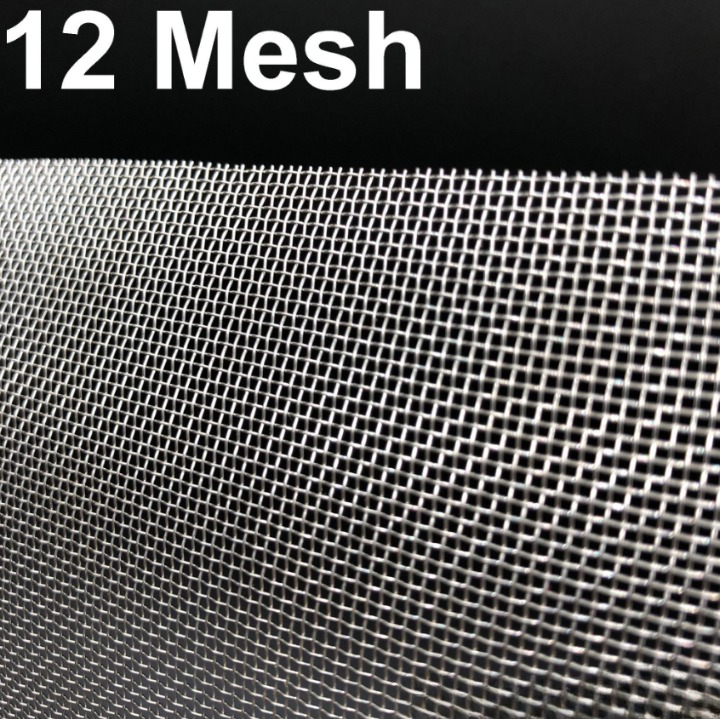 STAINLESS STEEL WIRE MESH SS 304 NETTING 12 MESH 304 CRIMPED FILTRATION GRILL SHEET