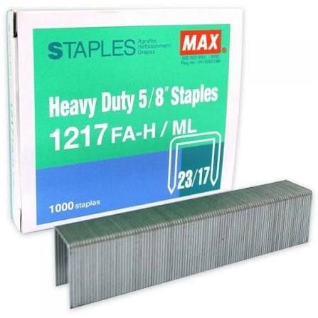 MAX STAPLES 1217 FAH HEAVY DUTY STAPLES (BOX)