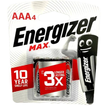 Energizer Battery AAA Size (4 Pcs)