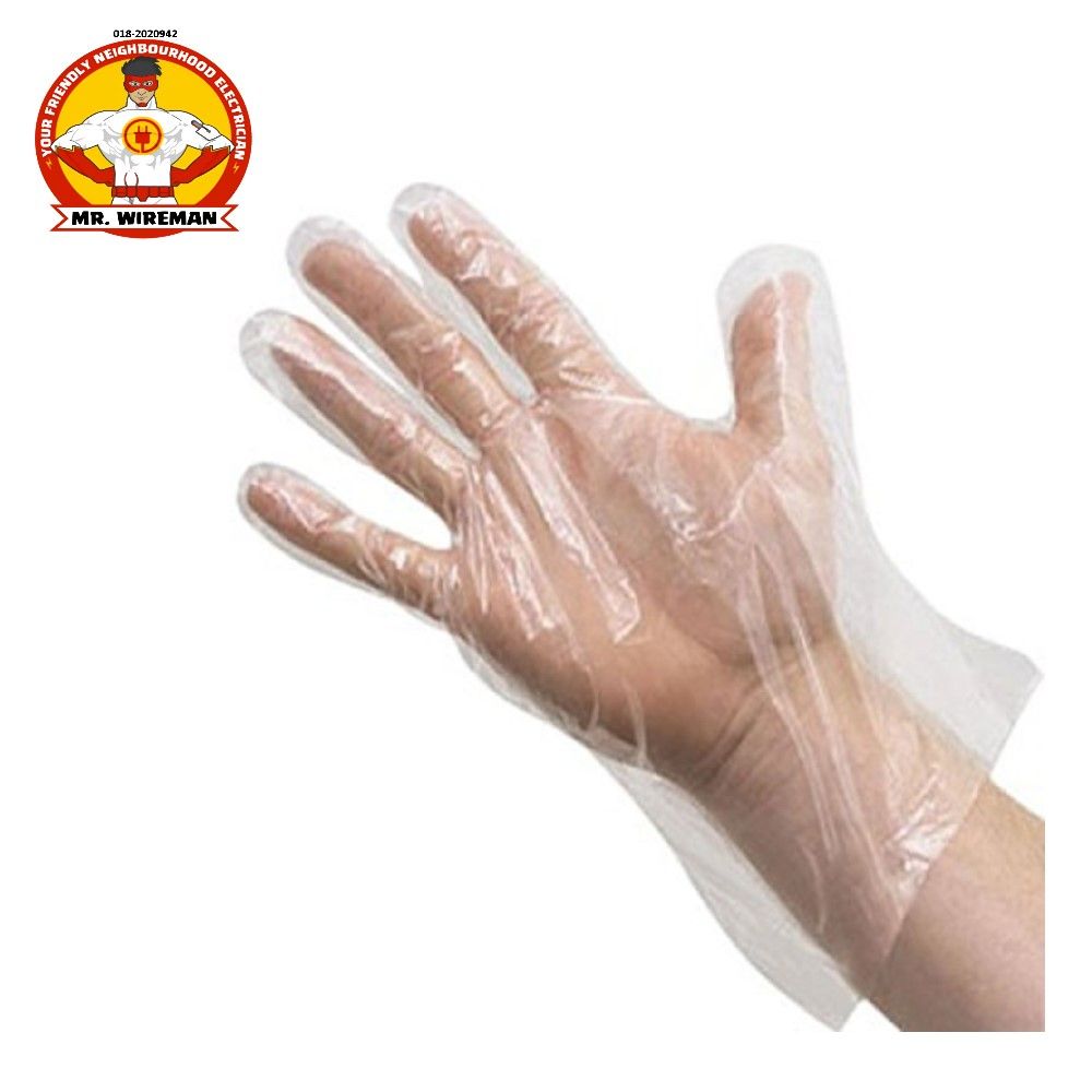 UNIVERSAL DISPOSABLE PLASTIC GLOVES