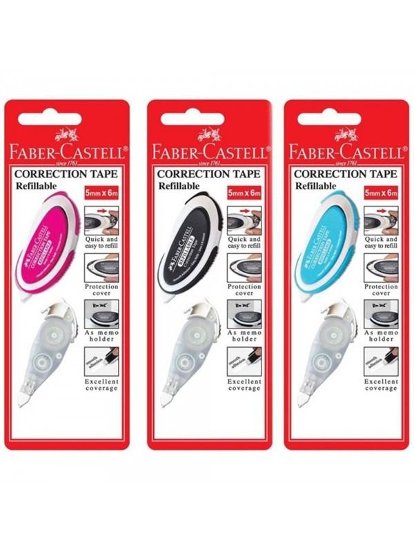 Faber Castell Correction Tape Refill 5mm x 6m pack 2 pieces