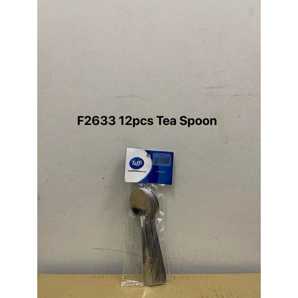 TOFFI Stainless Steel Tea spoon/12 pcs