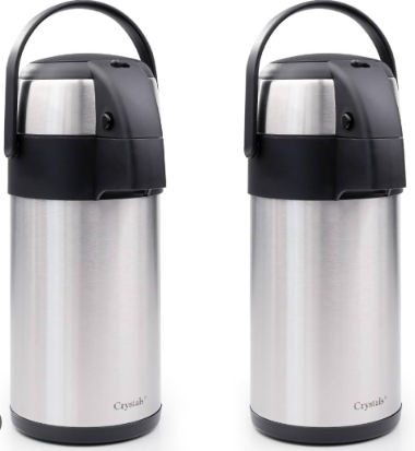 Stainless Steel Air Pump Pot Hot & Cold Water Airpot Flask 3Liter