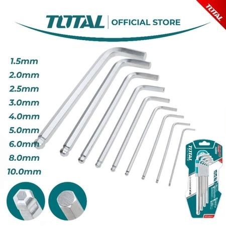 Total Ball Point Hex Key (9 Pcs) THT106291
