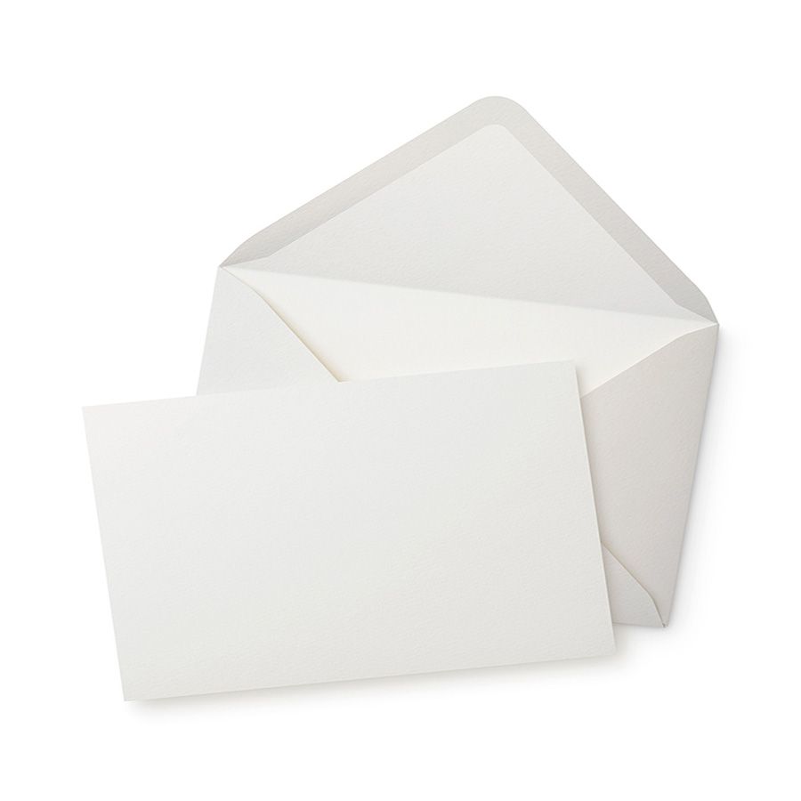 WHITE ENVELOPE 5"X 8"