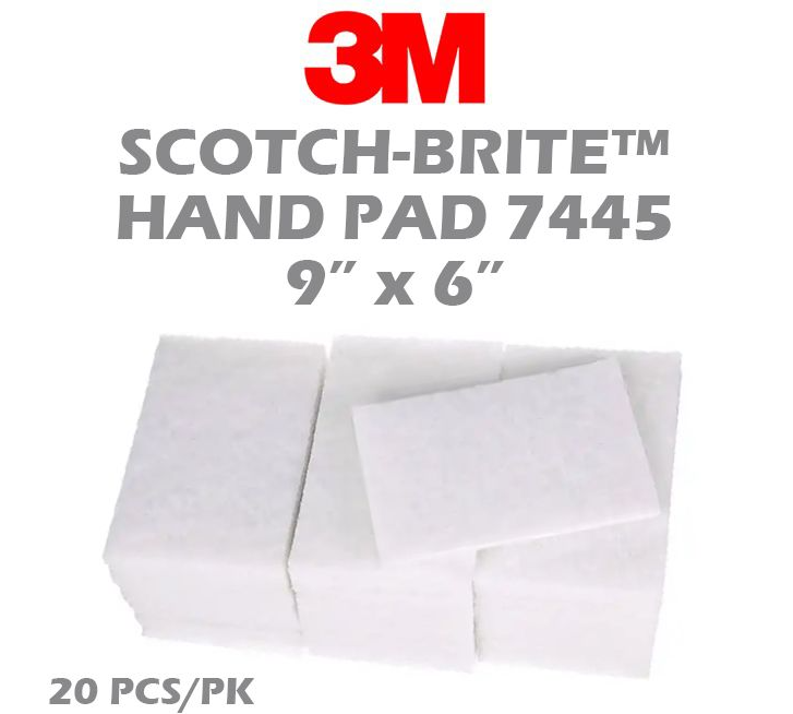 3M SCOTCH-BRITE LIGHT CLEANSING HAND PAD 7445