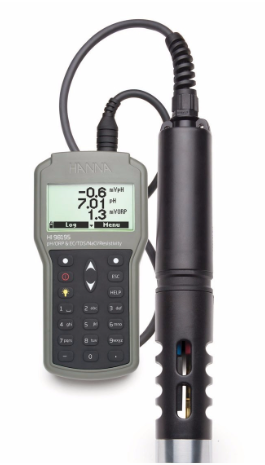 Hanna HI98195 Multiparameter pH/ORP/EC/Pressure/Temperature Waterproof Meter