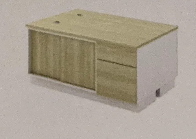 SIDE CABINET SLIDING DOOR+ FIXED PEDESTAL 1D1F