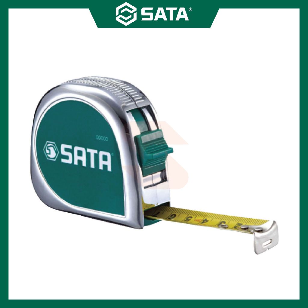 Sata CHROME PLATED TAPE MEASURE 3M X 13MM