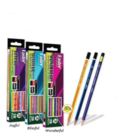 Faster Exam Grade Wonderful /Joyful 2B Pencil 12pcs per box 3903 X12's 2B Pencil PI-3903-KK
