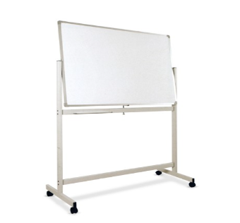 Double sided magnetic whiteboard with mobile stand