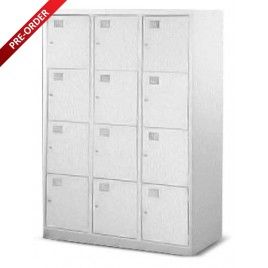 Locker 12 doors compartment (steel)