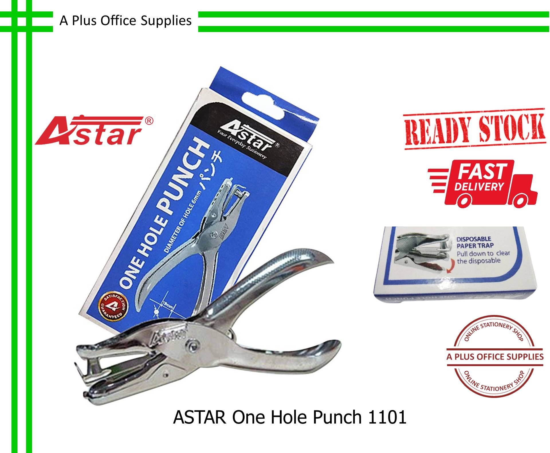 ASTAR One Hole Punch 1101 / Penebuk Satu Lubang