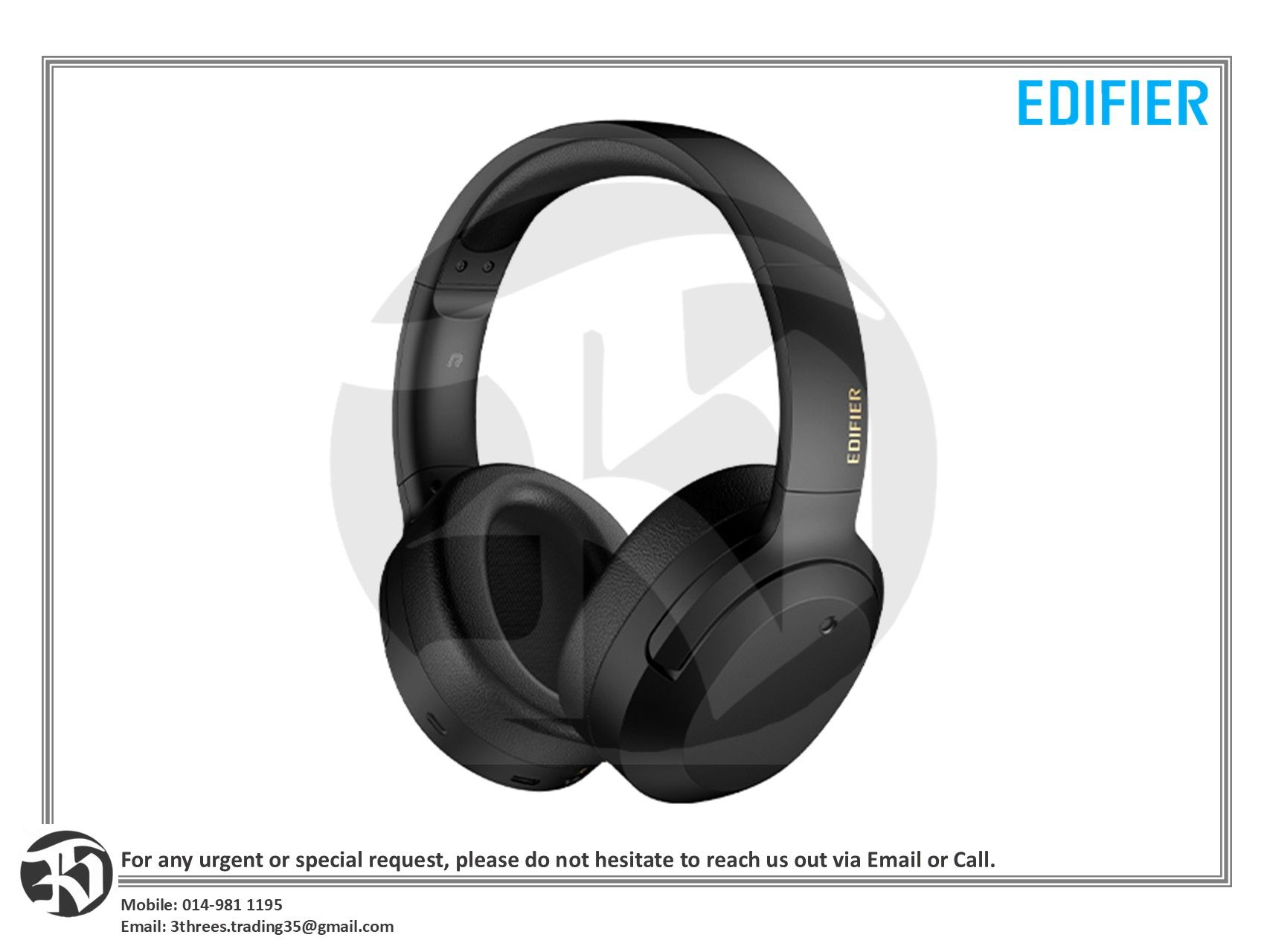 Edifier Active Noise Cancelling Bluetooth Headphone W820NB Plus (Latest Version of W820NB)