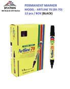 Artline Permanent Marker EK70 Black