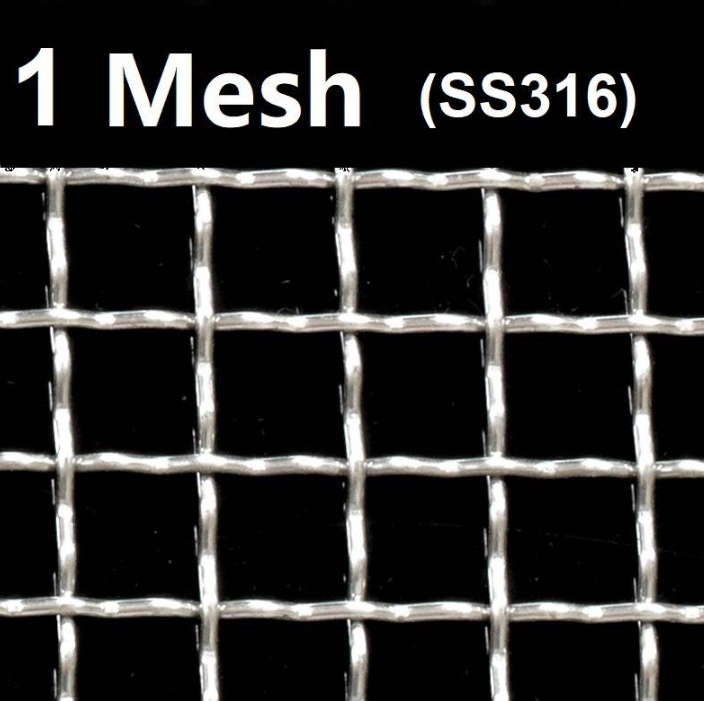 STAINLESS STEEL WIRE MESH SS316 NETTING 1 MESH 316 CRIMPED