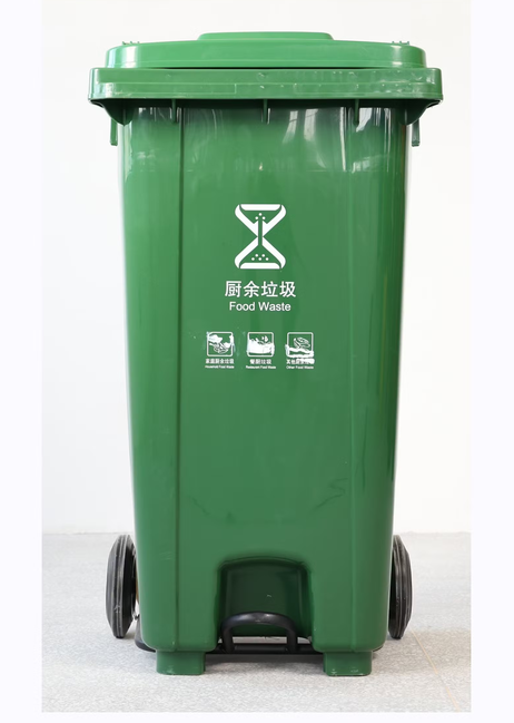 GREEN LARGE OUTDOOR DUSTBIN 240L