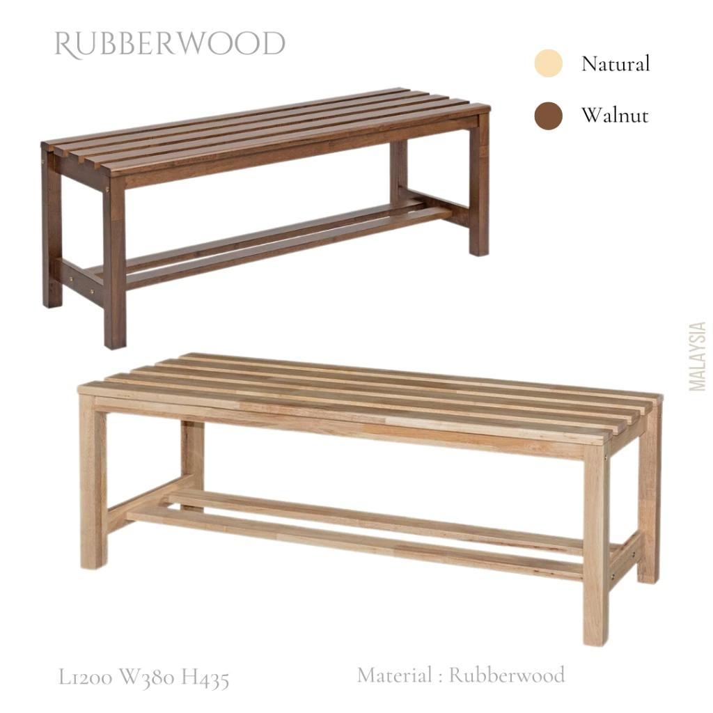 Rubberwood Bench Chair / Rubberwood / Waiting Bench / Bangku Panjang