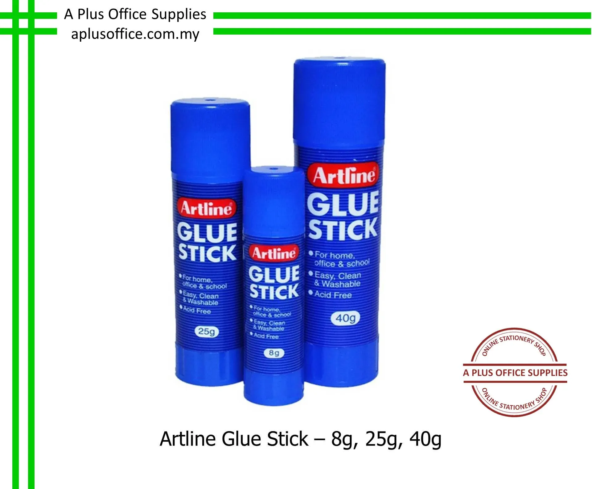 ARTLINE Glue Stick - 8g, 25g, 40g