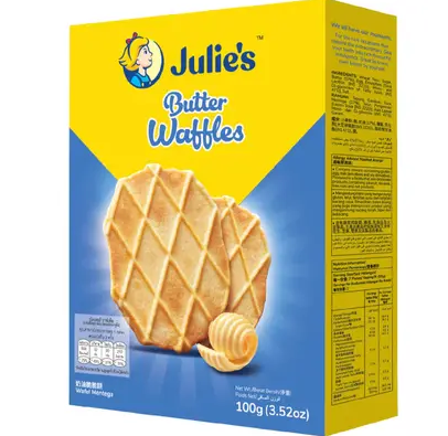 Julie's Butter Waffles 100g