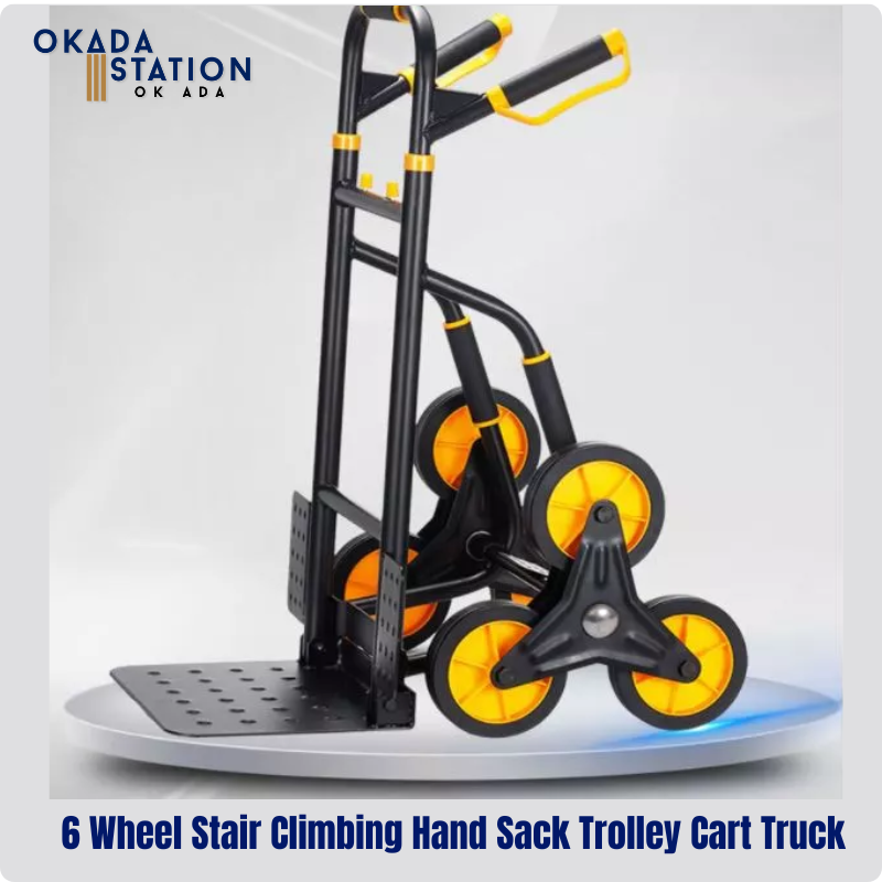 Stair Climbing Hand Sack Trolley 6 Wheel /Cart Truck (Heavy Duty Version) / Loading Weight 250kg, /Flat Push 300kgs /5.0 1 rating 3 Sold