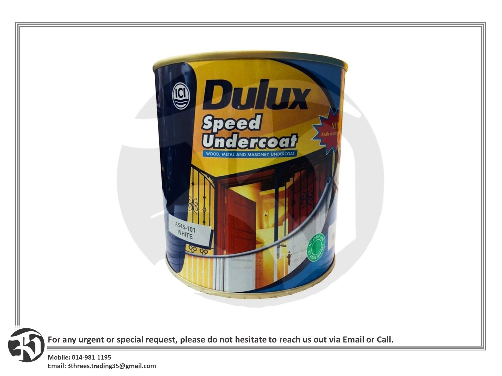 ICI DULUX Wood, Metal and Masonry Speed Undercoat White