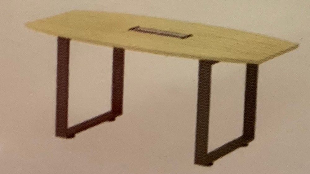 6鈥�MERLIN BOAT-SHAPE CONFERENCE TABLE